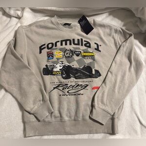 Formula 1 Racing Division Crewneck Sweater - Gray
